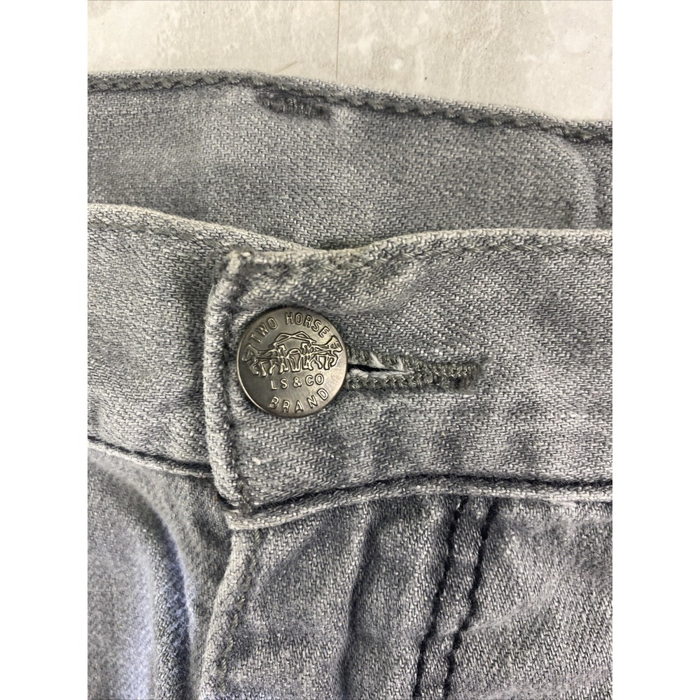 Levi's 514 Grey Straight Denim Jeans Men's Size 36x34 - Picture 2 of 8